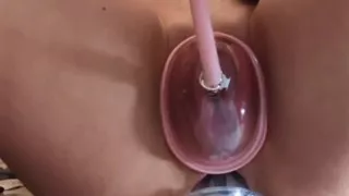 A Pumped Pussy, a Dildo and a Huge Tunnel Buttplug. What Else Could a Girl Want!