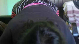 Ass up, face down...Small Ass take big Dick-creampie cumfart finish