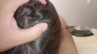 She is a beautiful girl she rides him until she reaches orgasm.