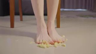 Barefoot Fruit Crush & Feet Licking