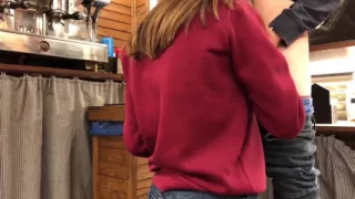 Risky Blowjob - 18yo Girl Sucks Her Friend's Cock at Work