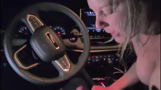 Sucking Driver's Cock After Picking Me up POV