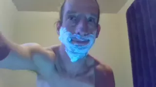 Transgirl Shaving Her Face