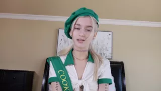Petite Blonde Emma Rosie Rimming in POV
