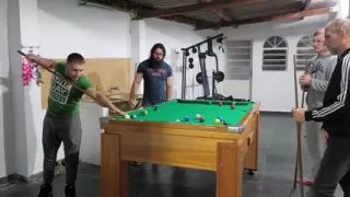 Me, Carmona, Opaido Carmona and Viking De Taubat Started a Game of Pool Naked