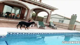 Culioneros - Colombian Babe Jade Kitti Sunbathes Her Juicy Ass by the Pool Before Getting Fucked
