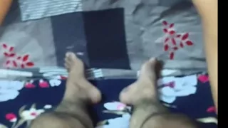 Indian big boobs riding her husband dick.