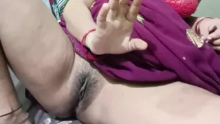 Pushpa Bhabhi spreads her pussy and asks, "Hey, did you all like my young pussy?"