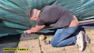 Cheating Wife Merida Sat Creampied by the Big Cock Handyman