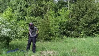 Masturbating Outside in the Woods Completely Naked, Huge Cumshot
