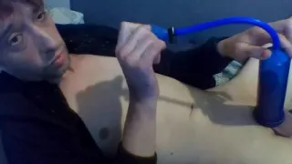Vaping & Using Phallus (penis) Pump and Sexsleeve to Stroke Myself