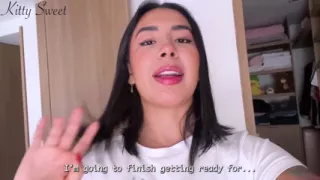 A Creamy Masturbation Session Before Leaving Home