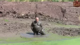 Mud Bath in Dark, Creamy Pond Mud