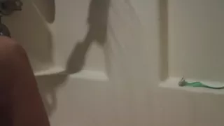Marcy paints her toenails