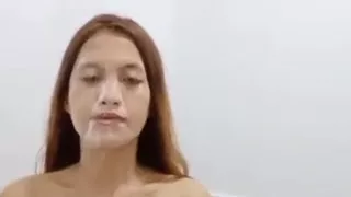 Sexy pinay with petite body, taking shower