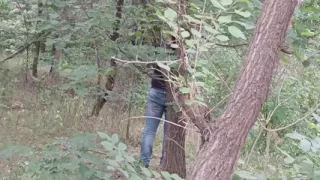 Our Third Girlfriend Keeps Watch in the Park so No One Catches Us Having Sex