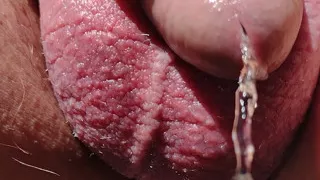 Closeup piss wanking for my favourite