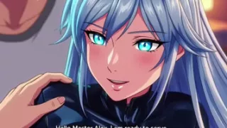 Android sex robot malfunctions and dominates her owner Hentai