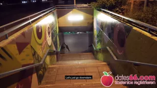 Behind the Train Station: Hot Chubby Blonde (26 Years Old) Gets Fucked