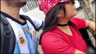 A busty woman was wandering the streets of India, I invited her home and had delicious sex