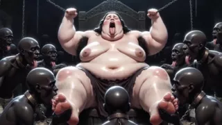 SSBBW Queen Covered in Slave Tongues - Intense Body Worship Orgasms