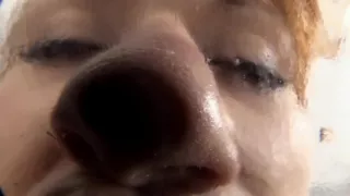 Anita and her friend plating with their holes