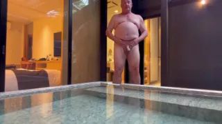 Stripping Down and Getting in the Hot Tub.