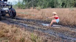 Yeastyboiz: Curvy Big Tits Girls Play & Squirt on Monster Truck While Duct Taped Guy Gets Handjob