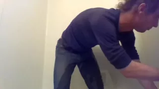 Cute Transgirl Pissing Jeans Intentionally for First Time Fully Clothed