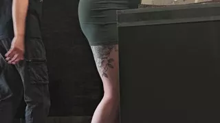 A Camera in a Public Restroom Catches a Strange Man Fucking a Girl Who Is Washing Her Panties.