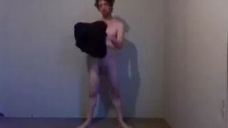 Trying Clothes Playing, Dressing and Undressing - Black Compression Shirt Pt 8