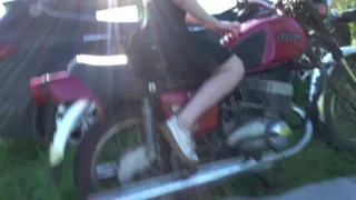 A Young Blonde Gets Fucked in the Ass Outdoors