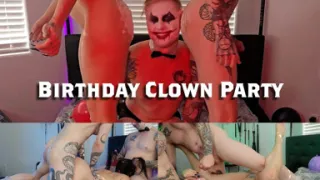 Clown Trans Birthday Threesome