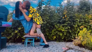 Rough Outdoor Fuck in the Garden While Picking Berries