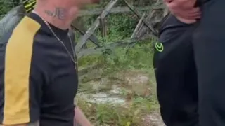 Chav Drinks DILF's Piss Then Fucks Him Hard