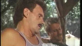 Beutiful girl sucking one cock and getting fucked from behind on outdoor benches