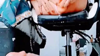 Veteran sissy shoves all her cock in her ass