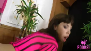 Full Video! All natural young nympho Karen B likes to get her hot ass rimmed and fucked