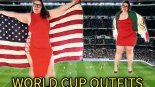 Tall Thick BBW Tries on World Cup Outfits