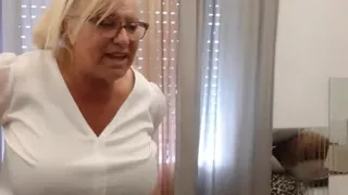 Fina Gets Completely Covered in Whipped Cream, Totally Naked. Horny MILF