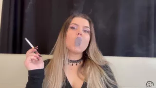 Worship My Smoke: BBW Goddess Puffs Cig & Vape