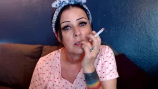 Lovely Woman Smoking with You
