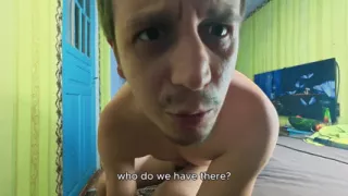 Naked Amateur Shaking on Vibration Plate Reading and Answering Comments Daily Series English Subs