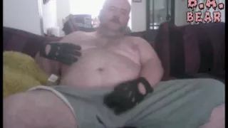Daddy Wanks in his black leather gloves