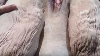 Damn Bent Over That Pussy Wide Spread Standing up Shes Squirting Like a Man Helicoptering His Dickhead