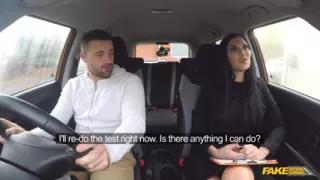 Fake Driving School - Big Tit Hot Brunette Jasmine Jae Flashes Max in a Car & Pulls Him for Doggystyle Sex