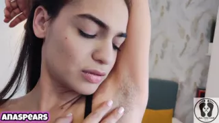 Fetish Oiled Hairy Armpits and Tits Massage Worship Lingerie