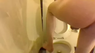 Squatting and Peeing on My Toilet Seat