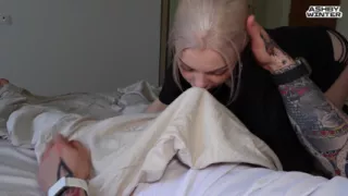 My Stepsister Returned and Saw My Big Cock - Sucked Me Then Fucked, I Cummed in Her Mouth POV