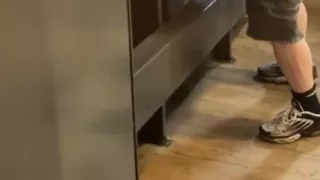 Amateur Guy Caught in Public Urinal (he Can't Pee so He Prefers to Jerk off)